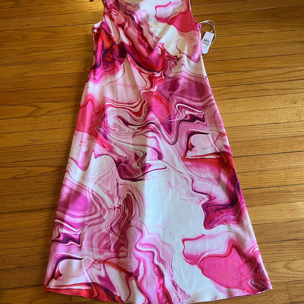 DKNY Pink and White,Cocktail Dress